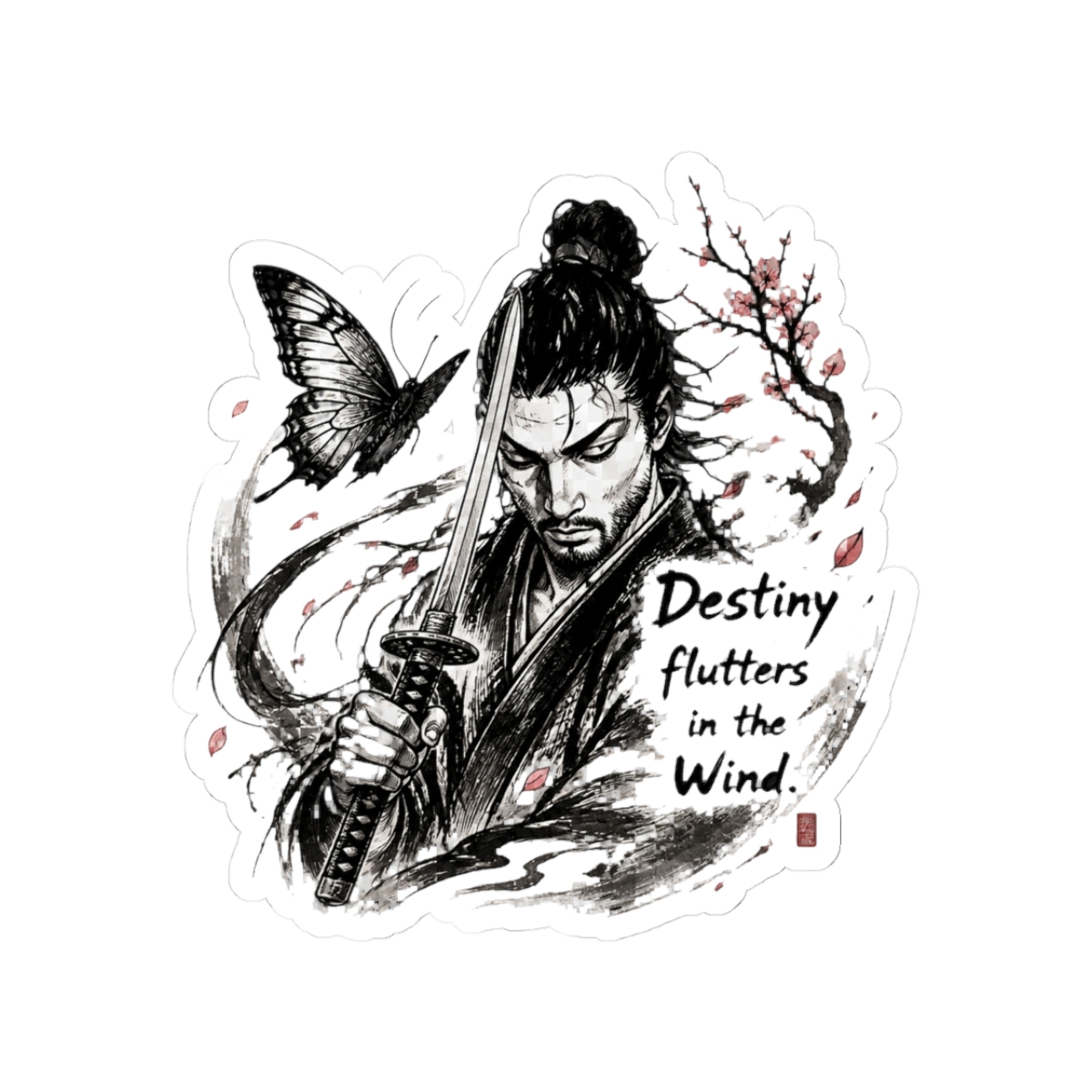 Vagabond - Destiny Flutters In The Wind Sticker