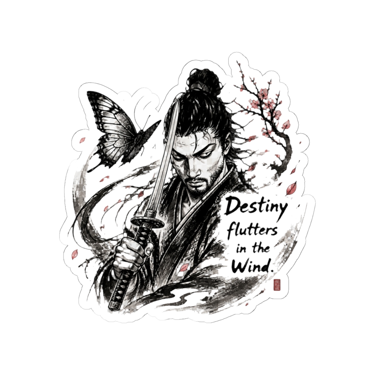 Vagabond - Destiny Flutters In The Wind Sticker