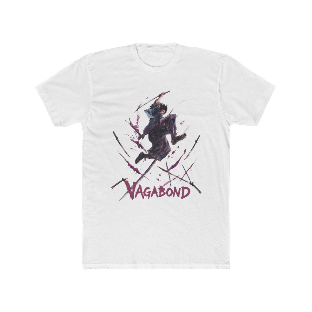 Vagabond Miyamoto Musashi Mid-Air Slash Graphic T Shirt - Official T-Shirts merchandise